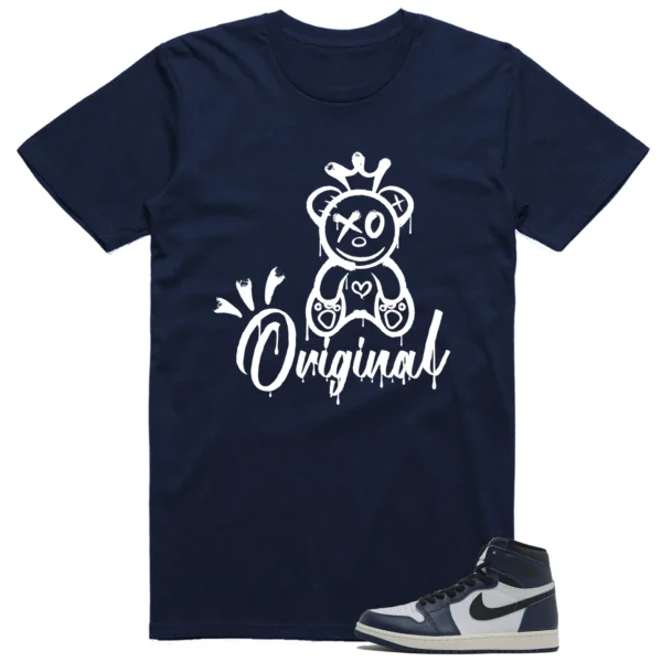 Air Jordan 1 High OG Midnight Navy Matching T-shirt Original