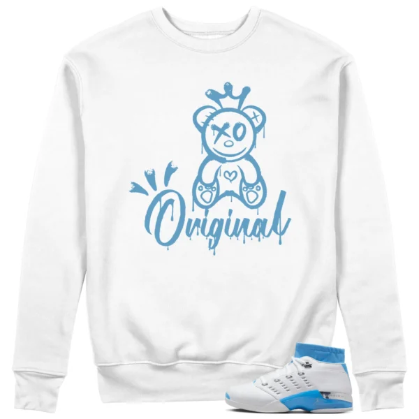 Original Sweatshirt to Match Jordan 17 Low UNC 2024