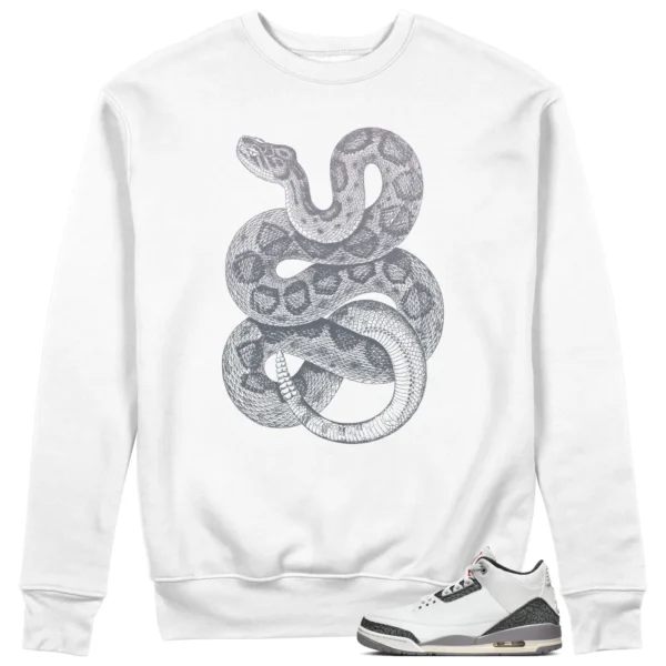 Python Snake Sweatshirt to Match Jordan 3 Cement Grey