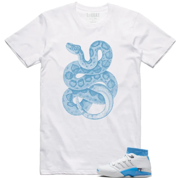 Jordan 17 Low UNC 2024 Matching T-shirt Python-Snake