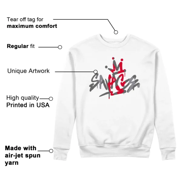 Savage Sweatshirt to Match Jordan 3 Cement Grey Features