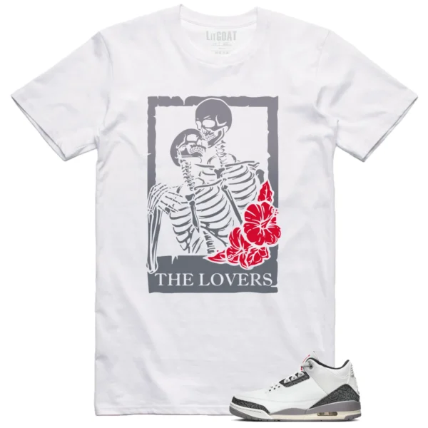 Jordan 3 Cement Grey Matching T-shirt The Lovers