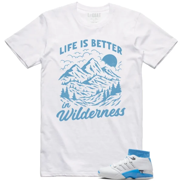 Jordan 17 Low UNC 2024 Matching T-shirt Wilderness