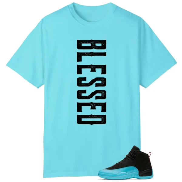 Blessed Tee | AIR JORDAN 12 GAMMA BLUE Matchshirt