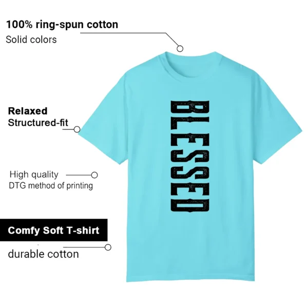 AIR JORDAN 12 GAMMA BLUE Matching T-shirt Blessed-Features