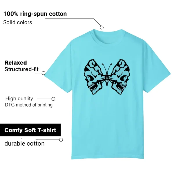 AIR JORDAN 12 GAMMA BLUE Matching T-shirt Butterfly Skulls-Features