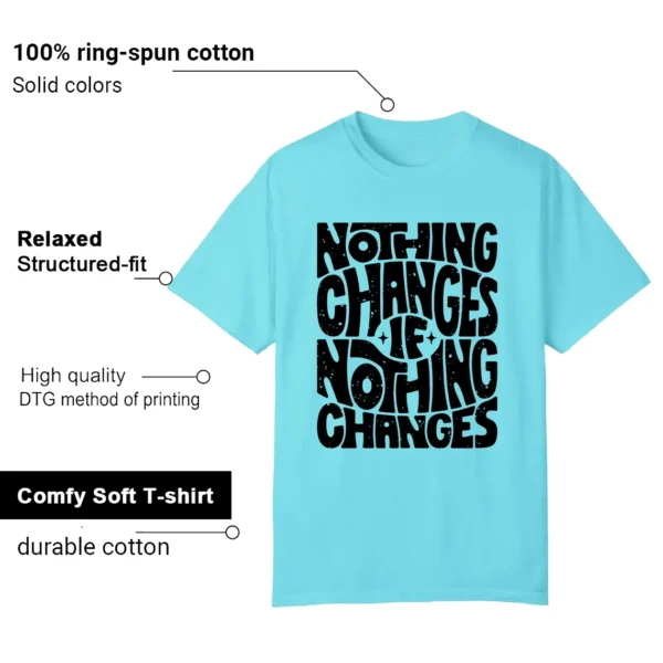 AIR JORDAN 12 GAMMA BLUE Matching T-shirt Nothing Changes-Features