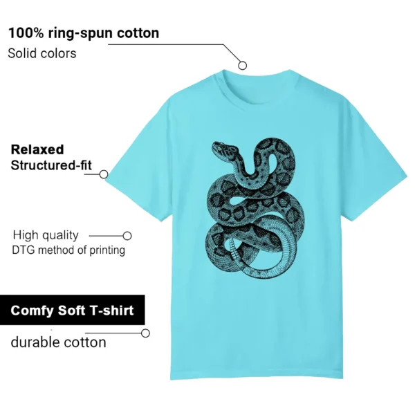 AIR JORDAN 12 GAMMA BLUE Matching T-shirt Python Snake-Features