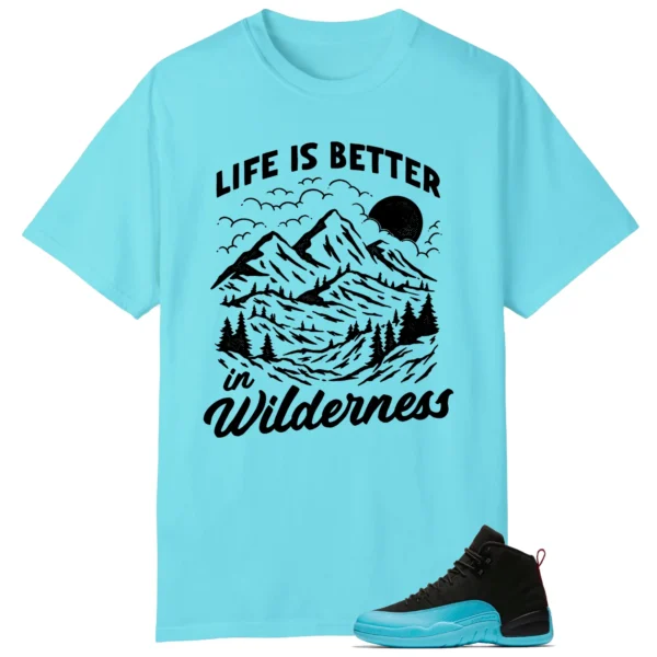 Wilderness Tee - Perfect with AIR JORDAN 12 GAMMA BLUE