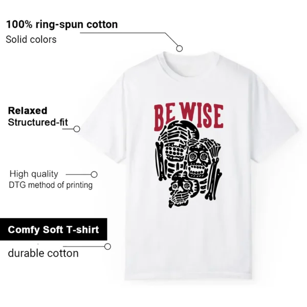 Air Jordan 14 Black Toe 2024 'Be Wise' Matching Shirt Features