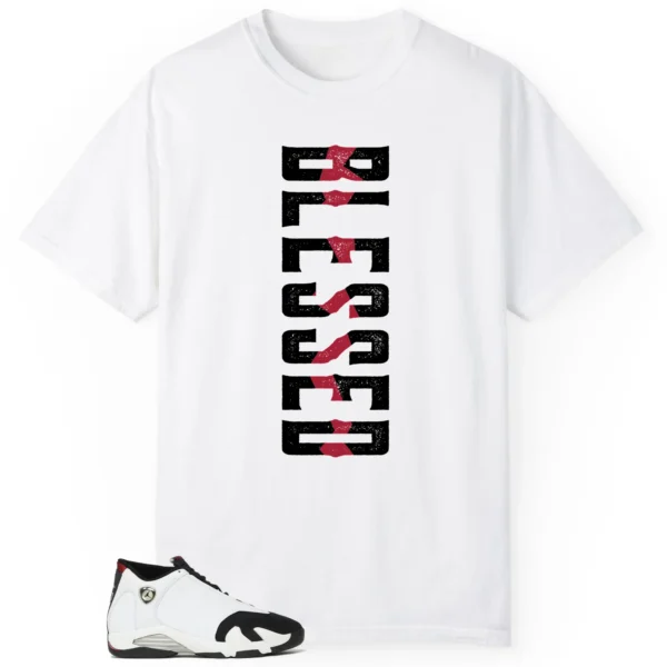 Blessed Tee | Air Jordan 14 Black Toe 2024 Matchshirt