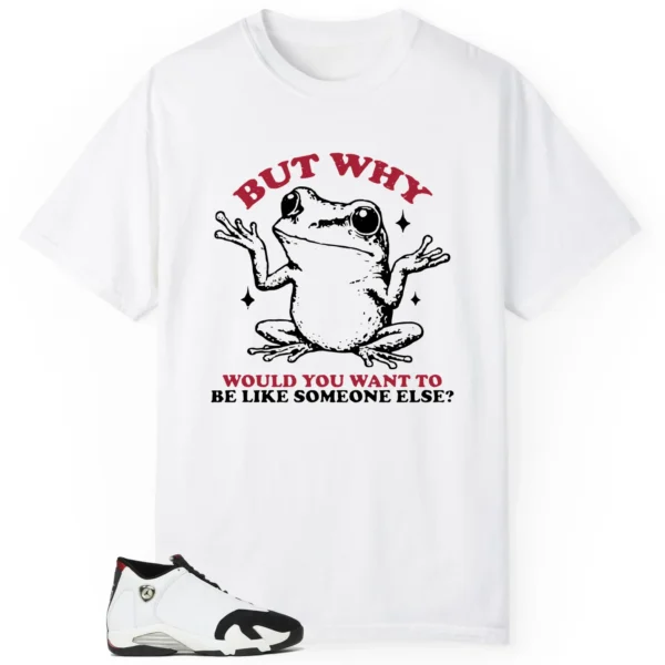 Funny But Why Shirt for Air Jordan 14 Black Toe 2024