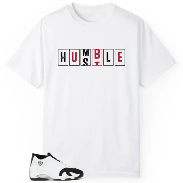 Air Jordan 14 Black Toe 2024 - Hustle Humble T-Shirt