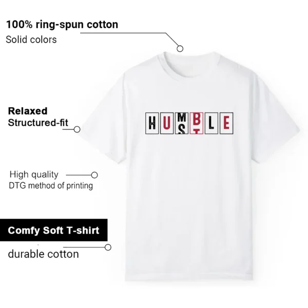 Air Jordan 14 Black Toe 2024 - Hustle Humble T-Shirt Features