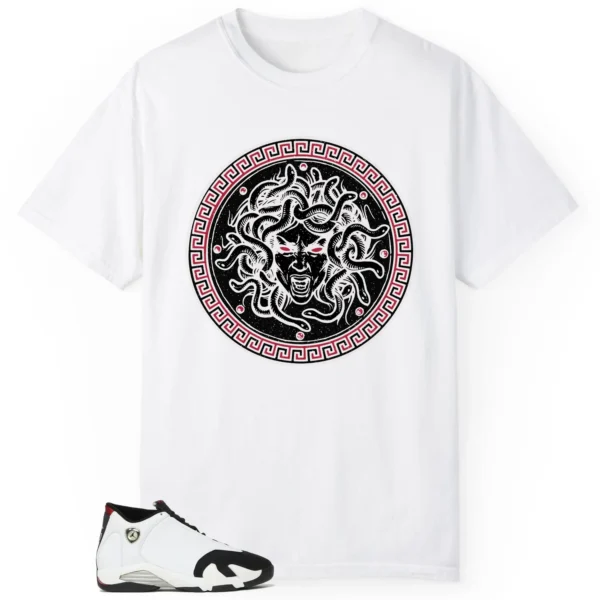 Medusa Tee for Air Jordan 14 Black Toe 2024 Kicks