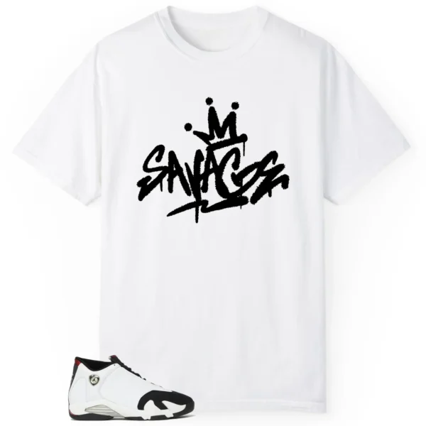 Savage Style Shirt for Air Jordan 14 Black Toe 2024 Lovers