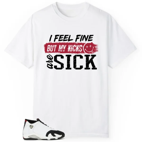 Air Jordan 14 Black Toe 2024 Match: Sick Kicks Shirt