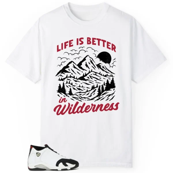 Wilderness Tee - Perfect with Air Jordan 14 Black Toe 2024