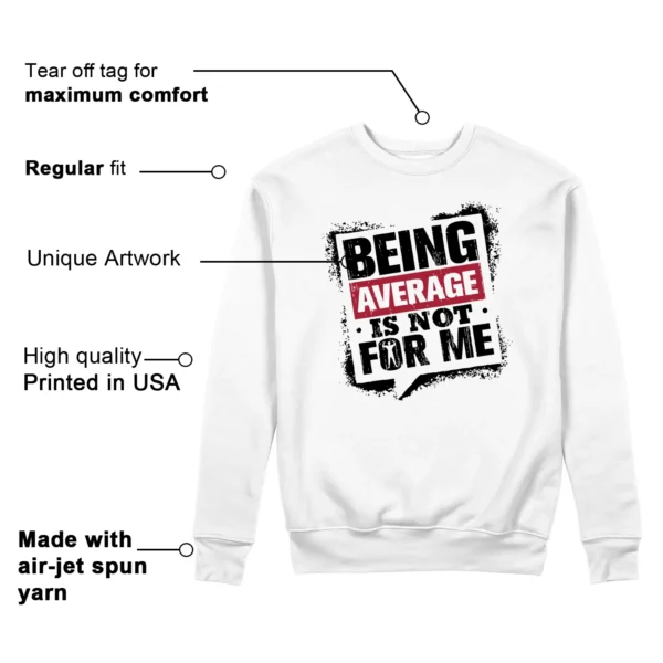 Average Not Me Sweatshirt Matches Air Jordan 14 Black Toe 2024 Sneaker Features