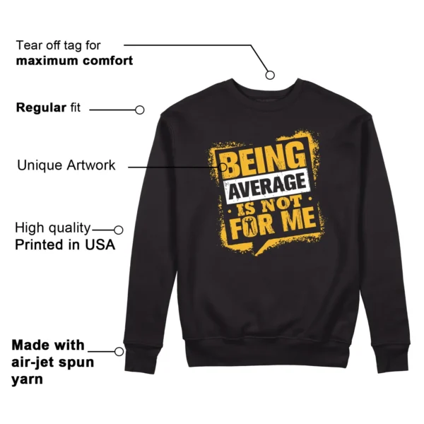 Average Not Me Sweatshirt Matches Nike Dunk High x Wu-Tang Clan Sneaker Features