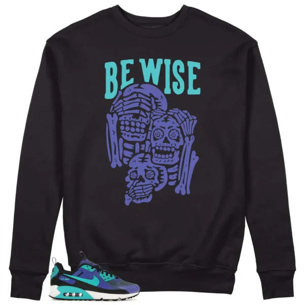 Nike Air Max 90 Drift Persian Violet 'Be Wise' Matching Sweatshirt