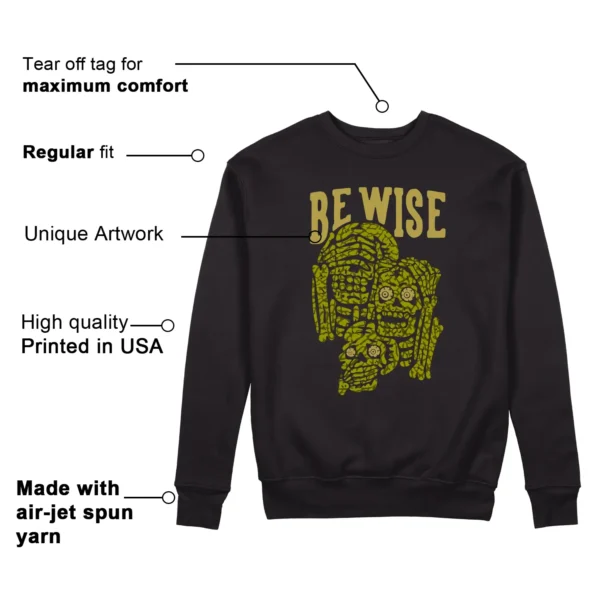 Nike Dunk Low Halloween Skull 'Be Wise' Matching Sweatshirt Features