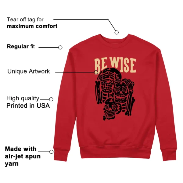 Nike Ja 2 Nightmare 'Be Wise' Matching Sweatshirt Features