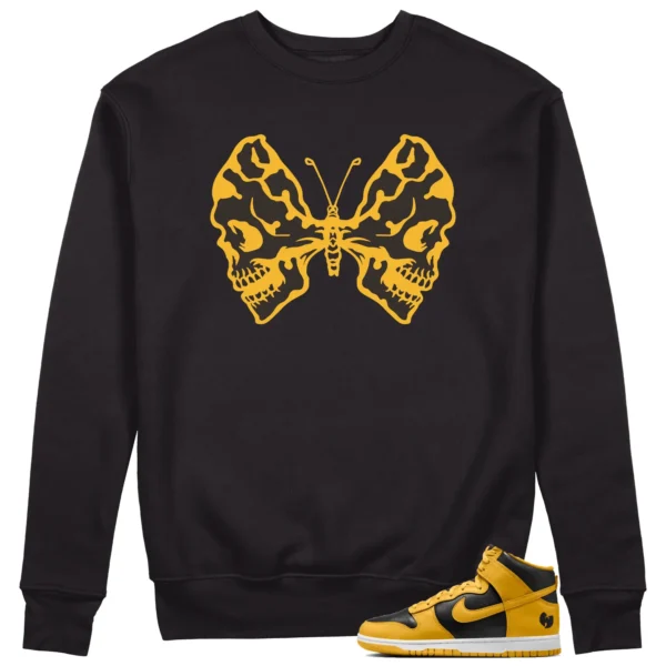 Butterfly Skulls Sweatshirt for Nike Dunk High x Wu-Tang Clan Fans