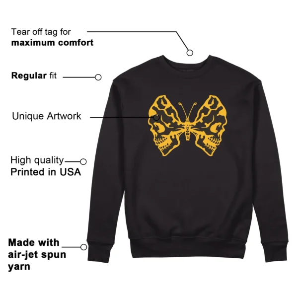 Butterfly Skulls Sweatshirt for Nike Dunk High x Wu-Tang Clan Fans Features