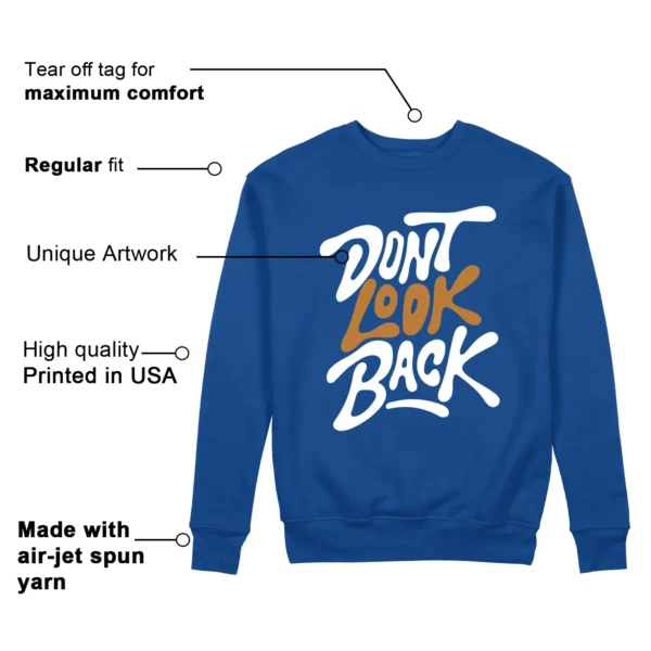 Nike Air Force 1 Low Evo Team Royal Style: Don't Look Back Sweatshirt Features