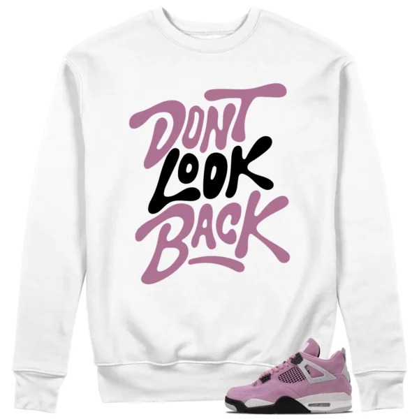 Wmns Air Jordan 4 Retro Orchid Style: Don't Look Back Sweatshirt