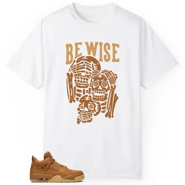 Ginger Wheat 4s 'Be Wise' Matching Shirt