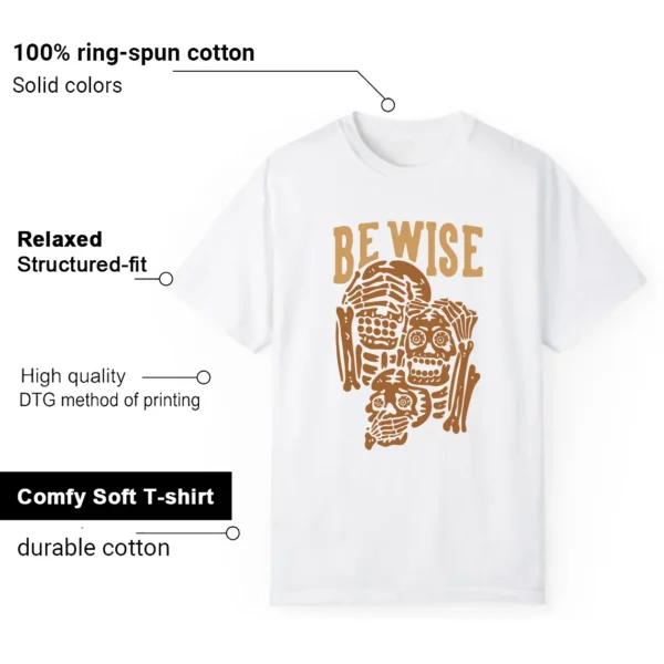 Ginger Wheat 4s 'Be Wise' Matching Shirt Features