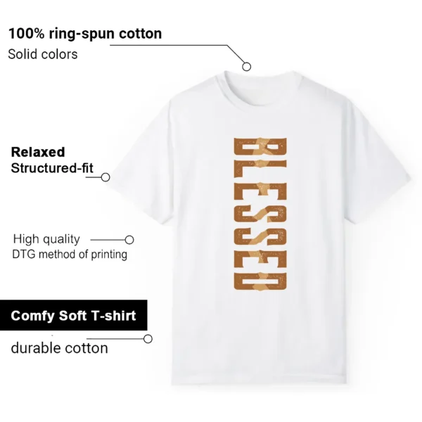 Blessed Tee | Ginger Wheat 4s Matchshirt Features