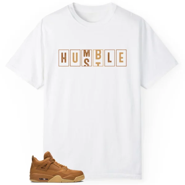 Ginger Wheat 4s - Hustle Humble T-Shirt