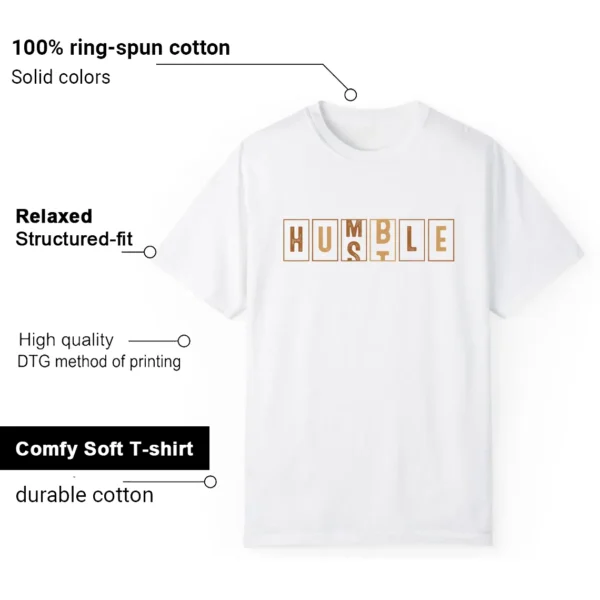 Ginger Wheat 4s - Hustle Humble T-Shirt Features