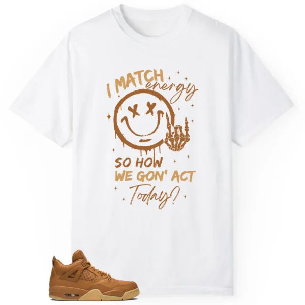 Ginger Wheat 4s Matching Tee Shirt - Match Energy