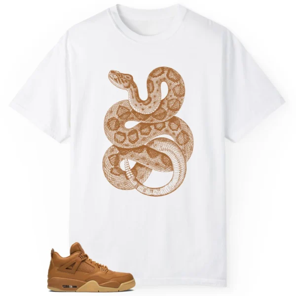 Python Snake Shirt for Ginger Wheat 4s Sneaker