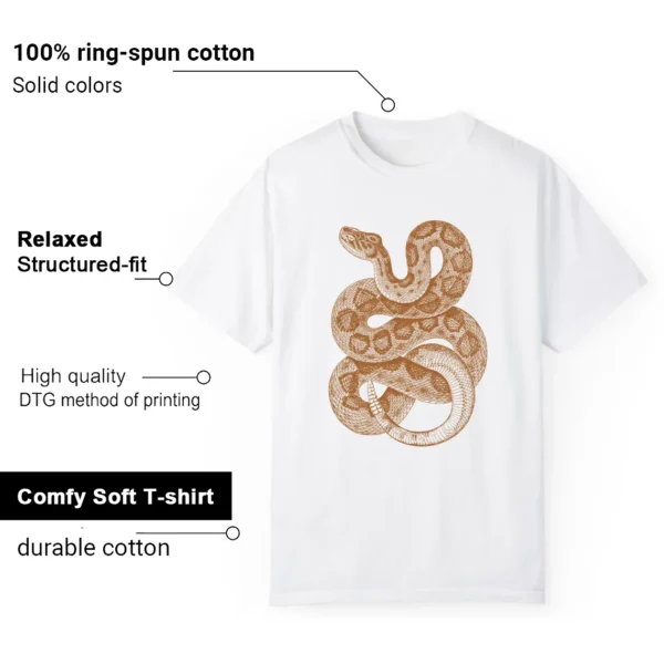 Python Snake Shirt for Ginger Wheat 4s Sneaker Features