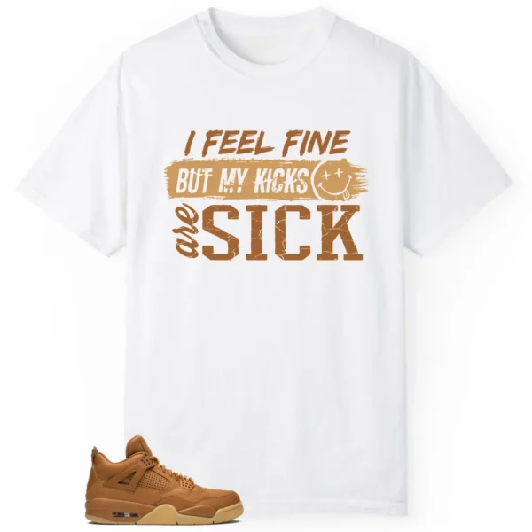 Ginger Wheat 4s Match: Sick Kicks Shirt