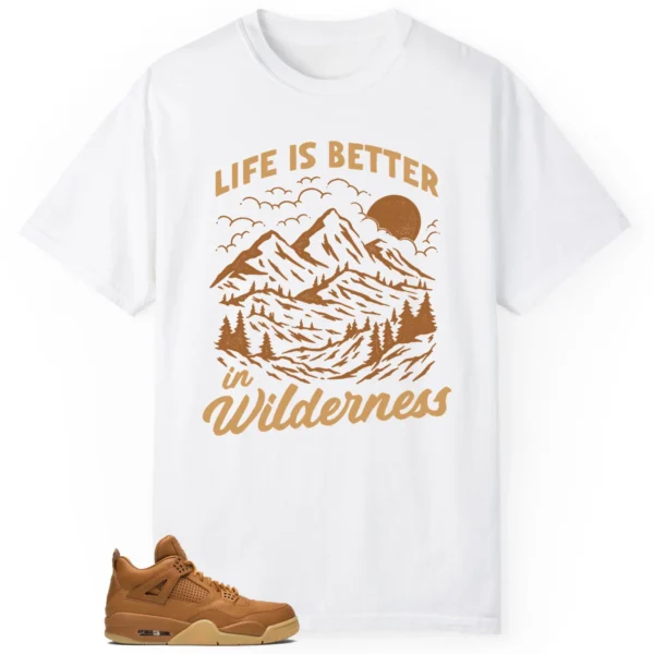 Wilderness Tee - Perfect with Ginger Wheat 4s