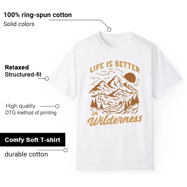 Wilderness Tee - Perfect with Ginger Wheat 4s Features