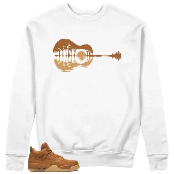 Guitar Sweatshirt for Air Jordan 4 Retro Ginger Wheat Sneaker