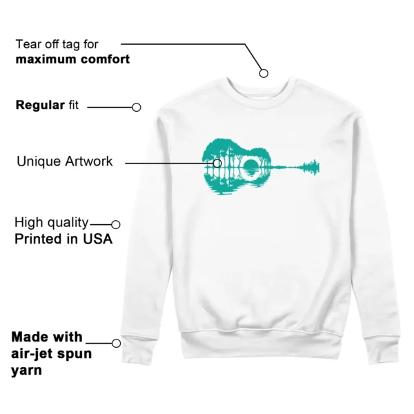 Guitar Sweatshirt for New Balance 480 Airyteal Sneaker Features