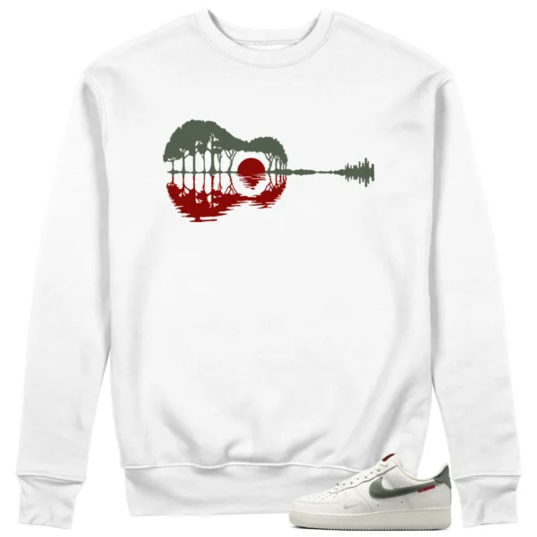 Guitar Sweatshirt for Nike Air Force 1 Low Year Of The Snake Sneaker