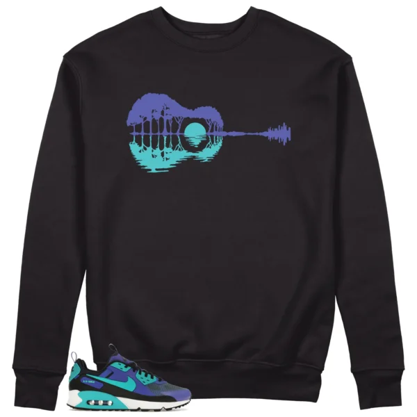 Guitar Sweatshirt for Nike Air Max 90 Drift Persian Violet Sneaker