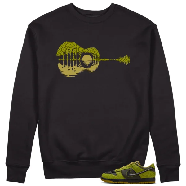 Guitar Sweatshirt for Nike Dunk Low Halloween Skull Sneaker