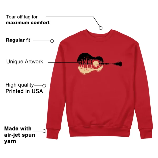 Guitar Sweatshirt for Nike Ja 2 Nightmare Sneaker Features