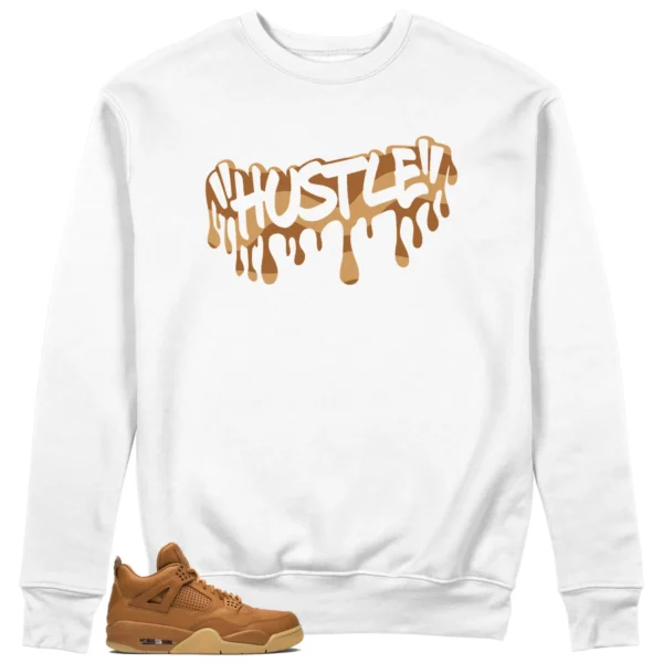 Hustle Drip Sweat Matching Air Jordan 4 Retro Ginger Wheat