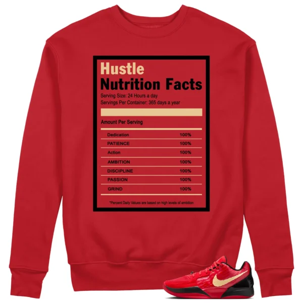 Hustle Facts: Motivational Sweatshirt for Nike Ja 2 Nightmare